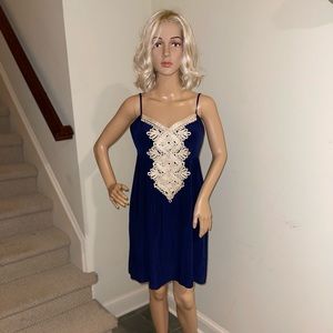 Navy and Gold Lilly Pulitzer Dress